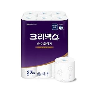 순수 3겹 두루마리 화장지 27m 24롤 1팩 4518063