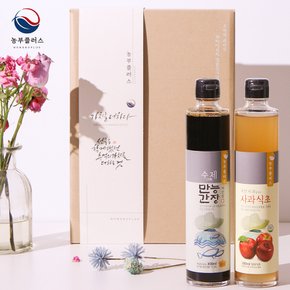 만능어간장 사과식초 300ml 2병 선물 세트  농부플러스