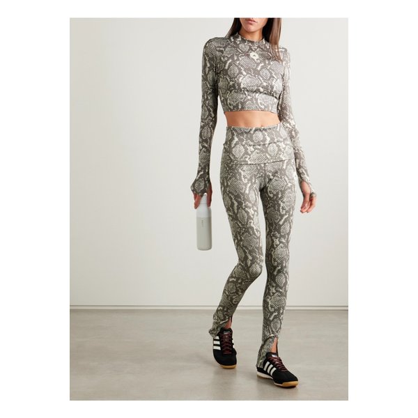 바이스텔라매카트니 스네이크 프린트  스트레치 레깅스 그레이 46376663162943893