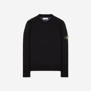 스톤아일랜드 508A3 램스울 크루넥 니트 블랙 - 23FW Lambswool Crewneck Knit Bla