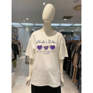 파프리카 하트하트 하트 티셔츠/SK2TS415