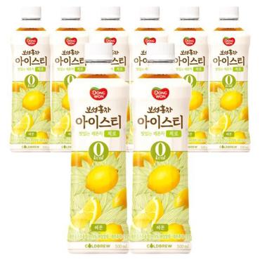  동원 보성홍차 아이스티 제로 레몬 500ml 6개