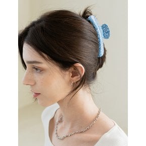 Crescent Hair Claw Clip (Greek Blue)