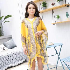 여자 여름 햇빛차단 비치 카디건 그늘 숄 망토 원피스 (S15836420)