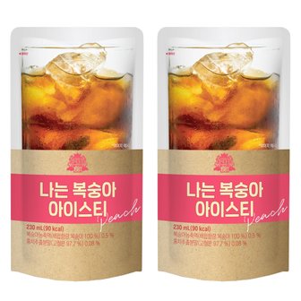  태웅 나는 복숭아아이스티 230ml x 50개 파우치 아이스티 편의점음료