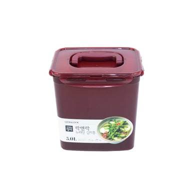 락앤락 뉴와인 김치통5L(원핸들) HPL828HWN_ 손잡이 직사각 단일속성 밀폐용기