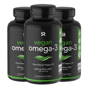 스포츠리서치 비건 오메가3 Total Omega-3 60정 3개