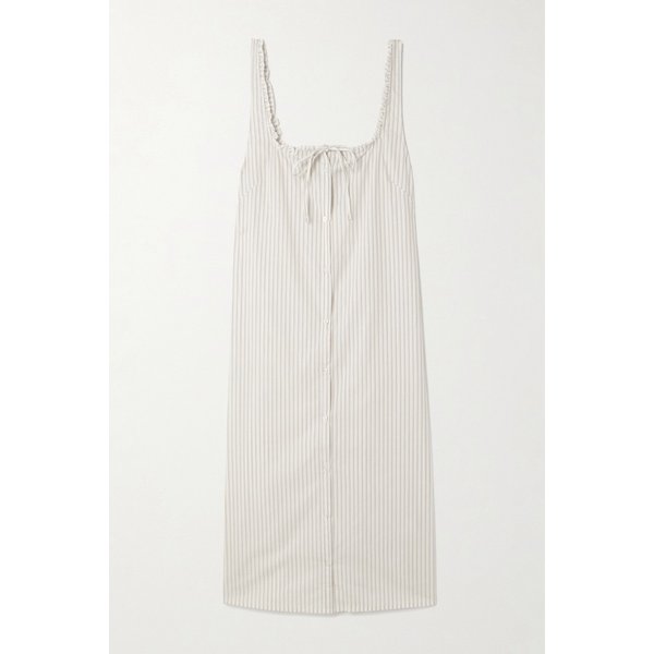 데이지 스튜디오 러플 스트라이프 코튼 포플린 원피스 46376663162961560