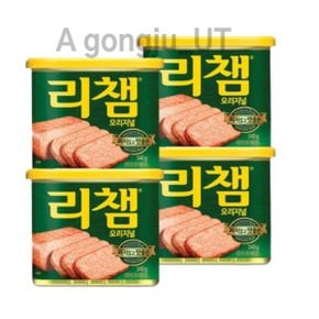 리챔 오리지널 햄 통조림 캔 짜지않은 반찬 340g 4개