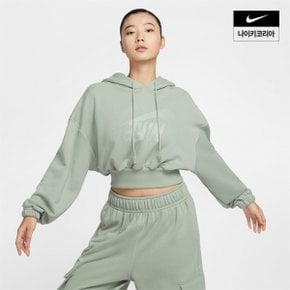 우먼스 나이키 스포츠웨어 오버사이즈 크롭 프렌치 테리 풀오버 후디 NIKE FV7778-370