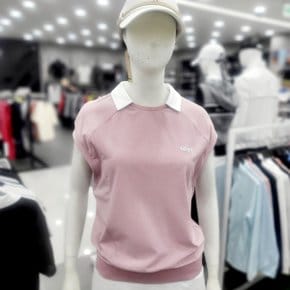 (대전모다)크롭형 여성 티셔츠 핑크.