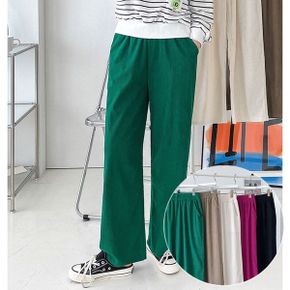 로드 골덴 밴딩 와이드팬츠 5color 트레이닝 일자 바지 롱기장 편한 데일리 코.._P417104892