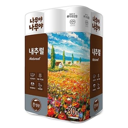 미래생활 내추럴 화장지 27MX30롤 3개(1)