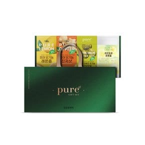 웰니스 퓨어 선물세트 1박스 (올리브오일+레몬즙+레몬진저샷+레몬칩) / 기프트세트 / 천호식품