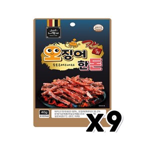 칸 오징어 한돈육포 술안주간식 40g x 9개