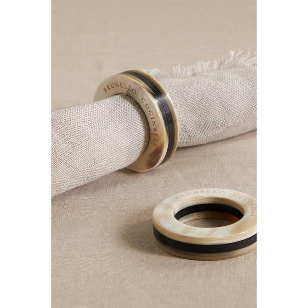 브루넬로쿠치넬리 혼 냅킨 홀더 2p 세트 스톤 1647597288658697