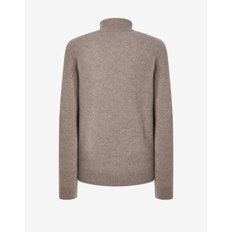 [Signature Cashmere] 캐시미어 100% 브라운 하프짚업 스웨터 DMSW3D074W1