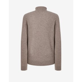 [Signature Cashmere] 캐시미어 100% 브라운 하프짚업 스웨터 DMSW3D074W1