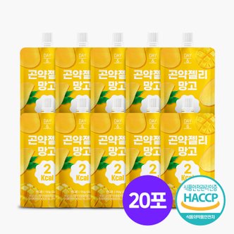 참앤들황토농원 데이앤 곤약젤리 망고 150ml x 10팩 2박스