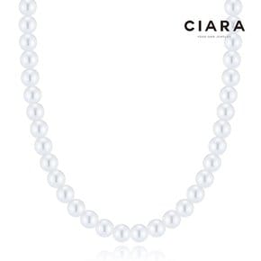 CIARA 14K Salerno 8mm 심플 진주체인 목걸이(GoldPlated)