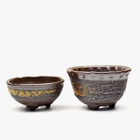 수제 다육이 화분 옹기토 SP306 볼 (소) 16x8cm