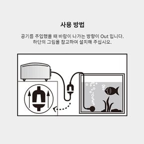 어항 역류방지기 2p CV-460 기포발생기 에어호스연결