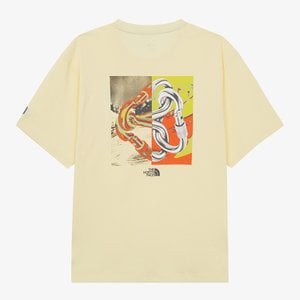 노스페이스 [노스페이스 공식] NT7UR70D 남성 카라비너 반팔 티셔츠 PASTEL YELLOW