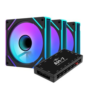 스톰 인피니티 프로 ARGB PWM 블랙 3키트 120mm 케이스 쿨링팬