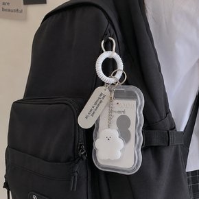 포카 홀더 스프링 키링 포토카드 케이스 가방 꾸미기 백참 백꾸 카드 키 파우치 열쇠고리
