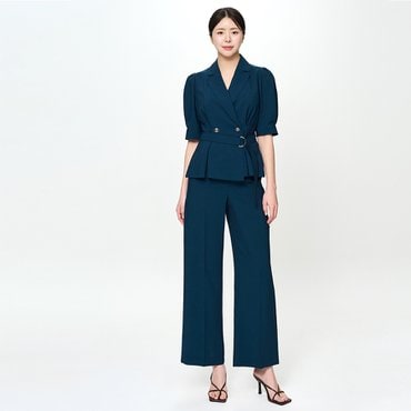 미니멈 페플럼 벨트 자켓 MZBGWJ4980