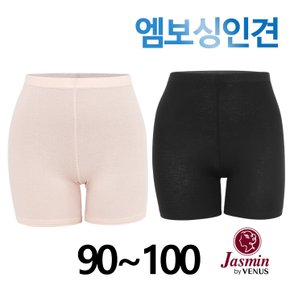 자스민by비너스 엠보 인견 3부속바지1종(JPT5220P/JPT6220P)90~100