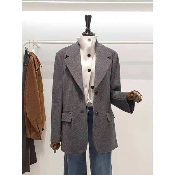 [파주점] 쥬크 주크 노치트 와이드라펠 울 자켓 V254MSF932