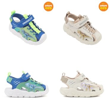 다이노솔즈 25년 S/S 신상  LED  티렉스 워터프런트 베이비 샌들 DNKCF2TSWF11