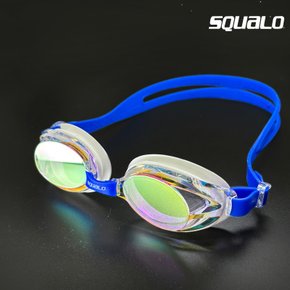 아동미러수경 어린이용 김서림 방지형 생존수영 물안경 SGL-1600M블루