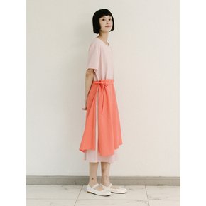 Linnen Wrap Dress_PINK