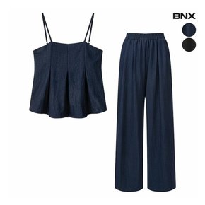 여성 썸머룩 뷔스티에 팬츠 셋업