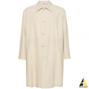 오라리 24SS HARD TWIST WOOL TWILL SOUTIEN COLLAR COAT IVORY (A24SC01WG) (하드 트위