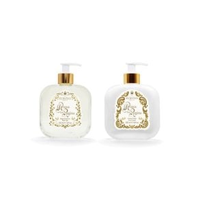 (세트)바디듀오 글라스패키지 아쿠아 델라 레지나 (바디워시&로션) 250ml (+허브캔디 증정)