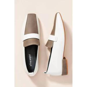 제프리캠벨 4232027 Jeffrey Campbell Womens Moritz Loafers In White/ Grey