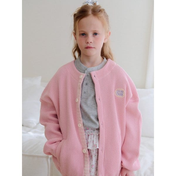 크로플가디건(핑크)