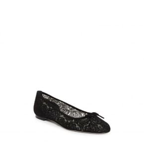 4783266 Manolo Blahnik Verizzo Lace Ballet Flat