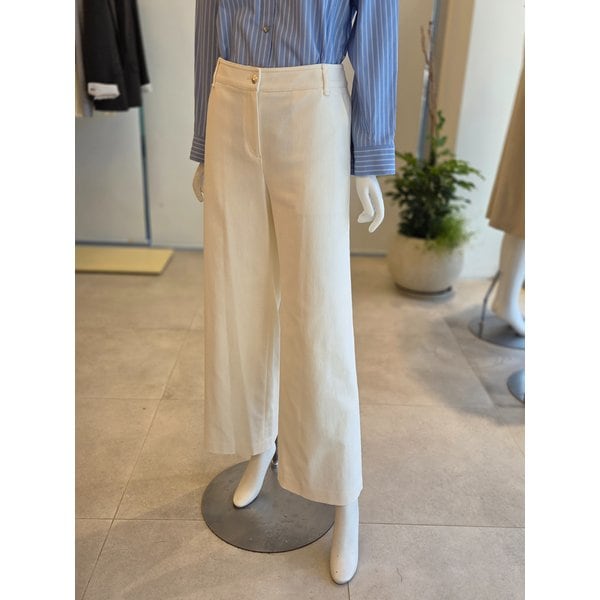 [여주점] [더 아이잗] 여성 코튼 백 밴딩 세미 와이드 팬츠(IS3M0SL711)