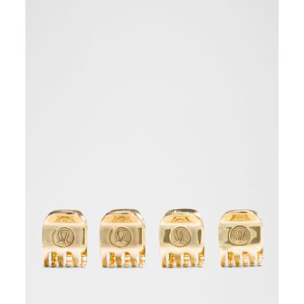 룰루레몬 미니 메탈 클로 클립 *4 Pack - GOLD