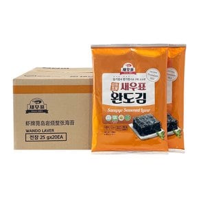 새우표 완도 오리지널 전장김 25g x 20봉