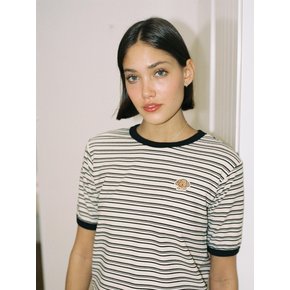 PEACHY STRIPE T SHIRT_CREAM