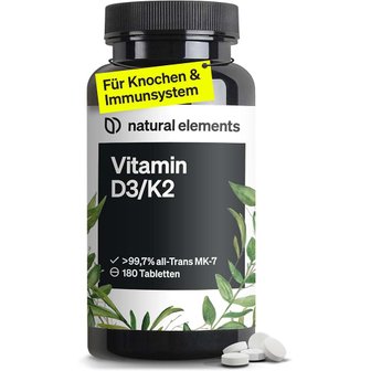  Natural elements 내츄럴엘레먼츠 비타민D3 K2 180정