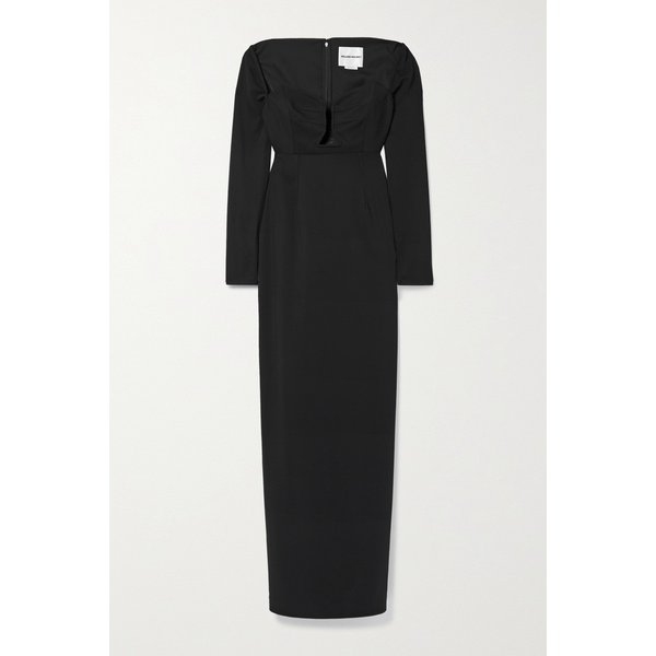 롤랑 뮤레 컷아웃 우븐 맥시 드레스 블랙 1647597298807032