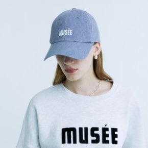 CHOMEL Musee Logo Ball Cap_Blue Denim