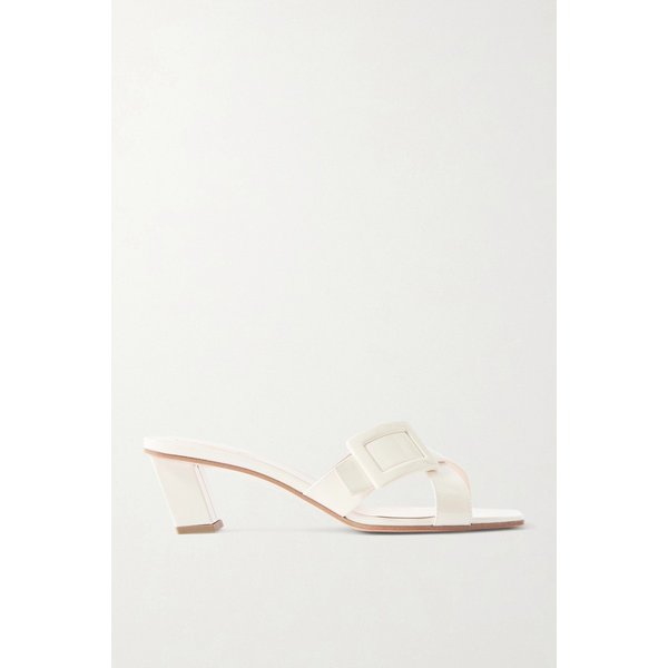 버클 페이턴트 가죽 뮬 46376663163027603