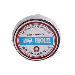 태영 고무 테이프 19mm 5M X ( 5매입 )